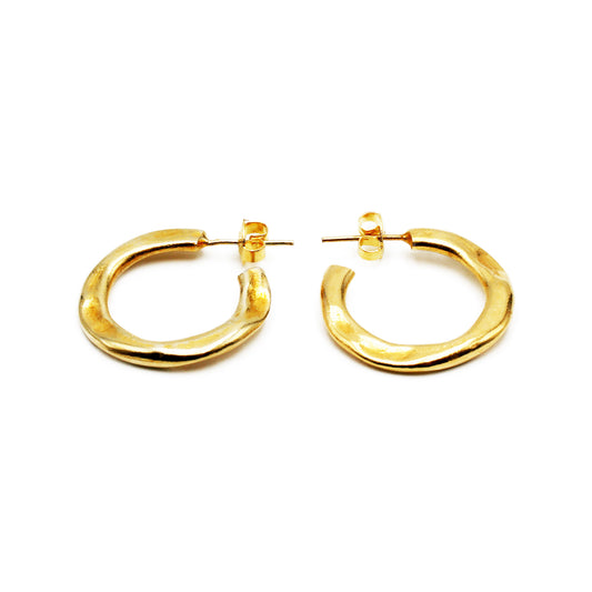 Raw Hoop Earrings