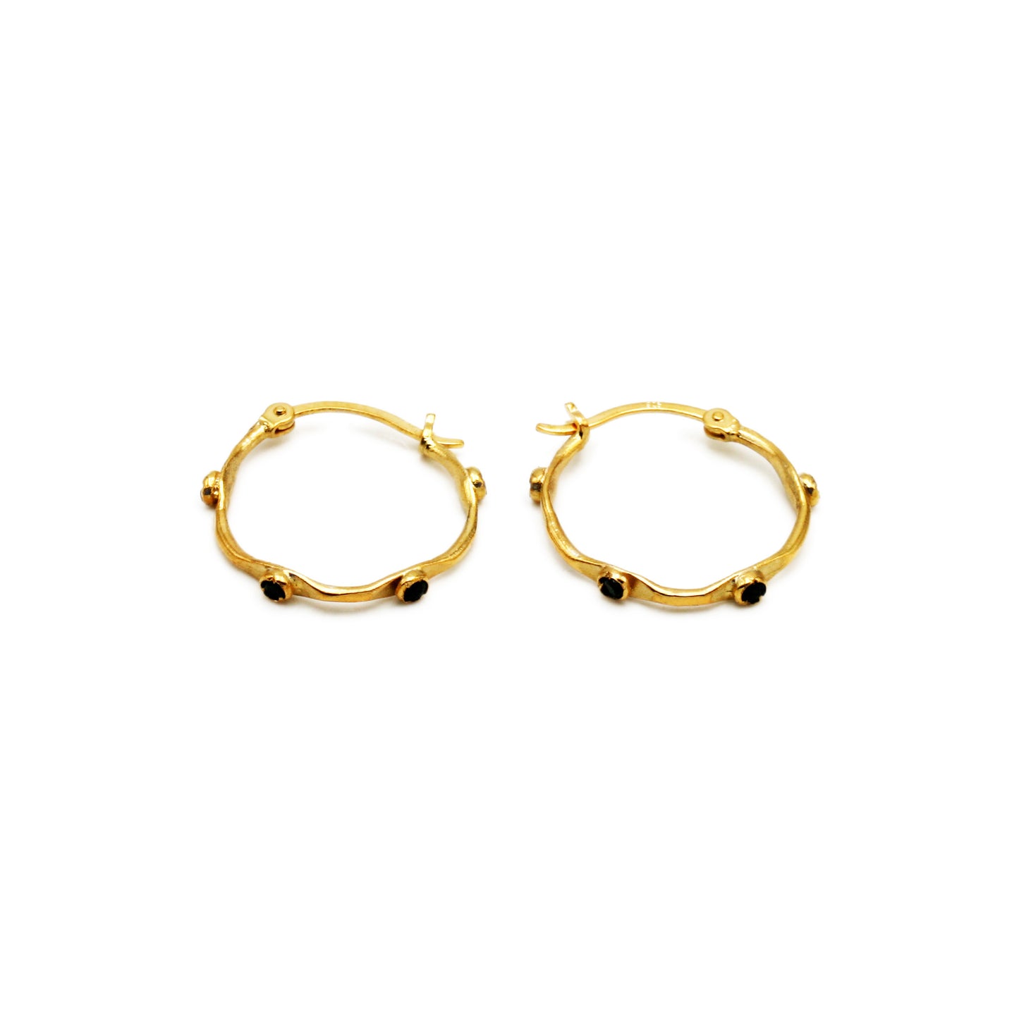 Noir Hoop Earrings