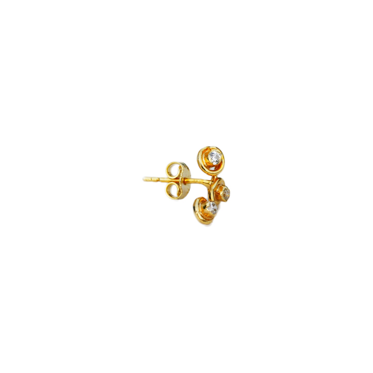 Whisper Earring Trio — Sterling Silver