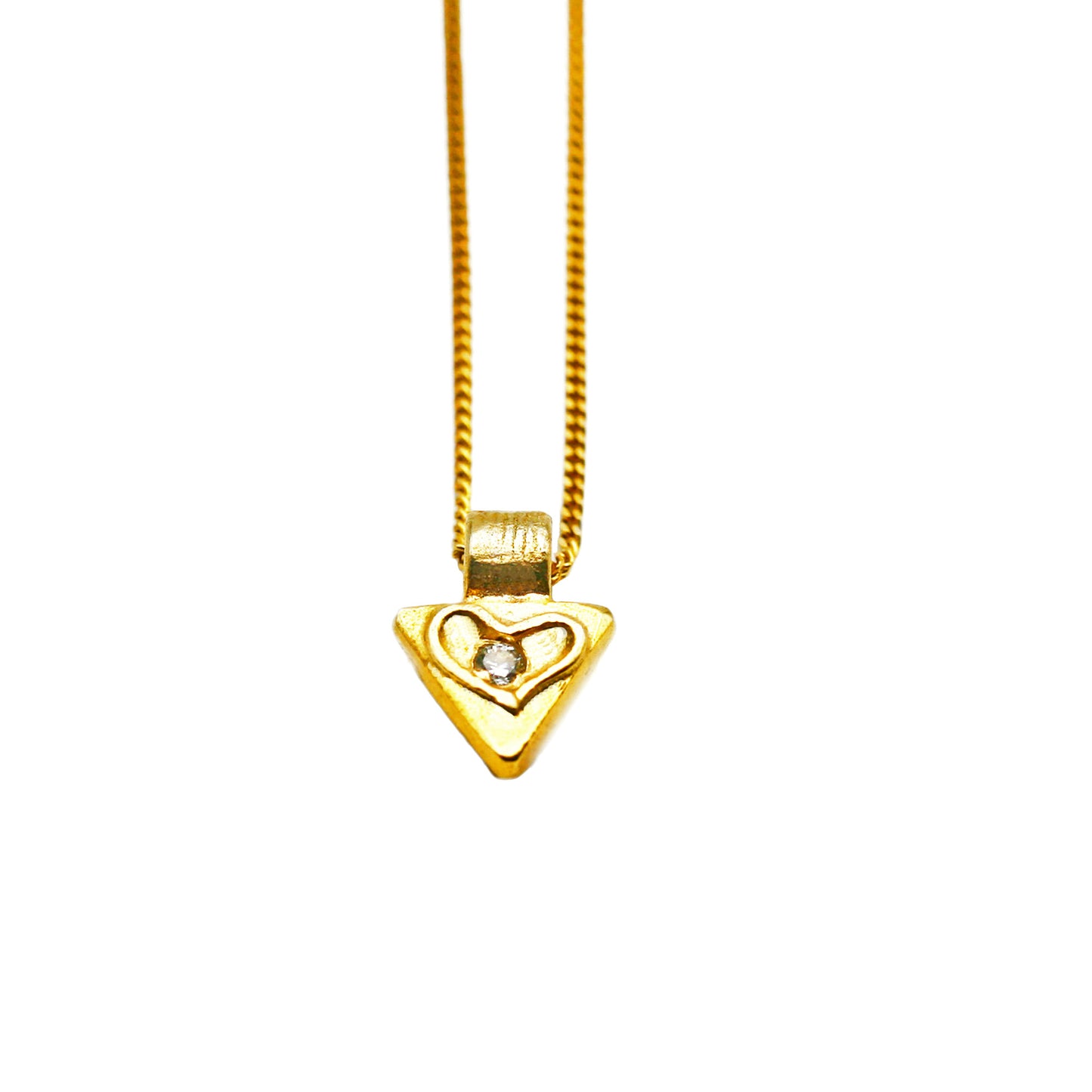 Whisper Triangle Necklace — Sterling Silver