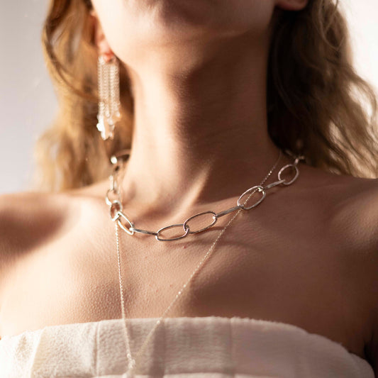 Link Necklace — Silver Plated